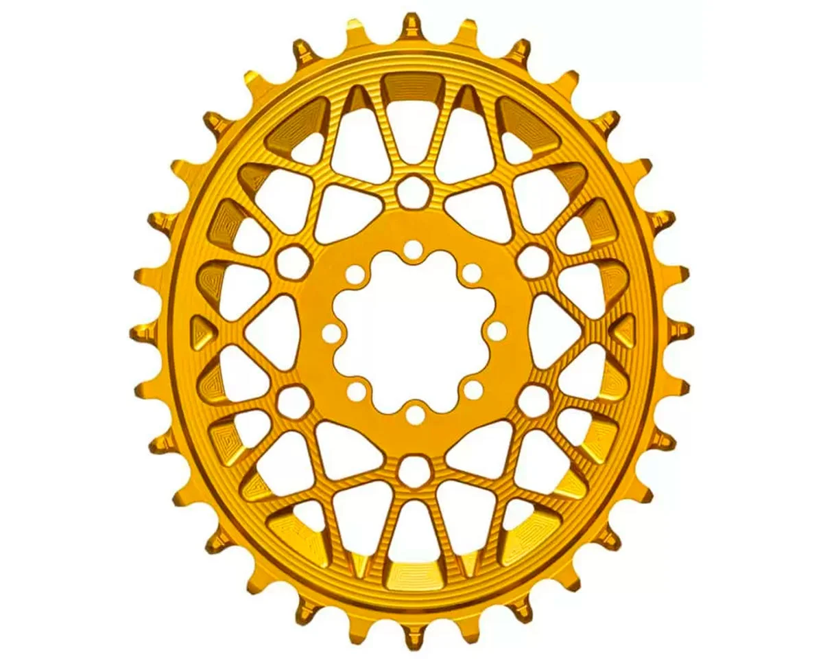 Absolute Black SRAM T-Type Oval 8-Blot Direct Mount Chainring (Gold) (Single) (30T) (3mm Offset/Boost)